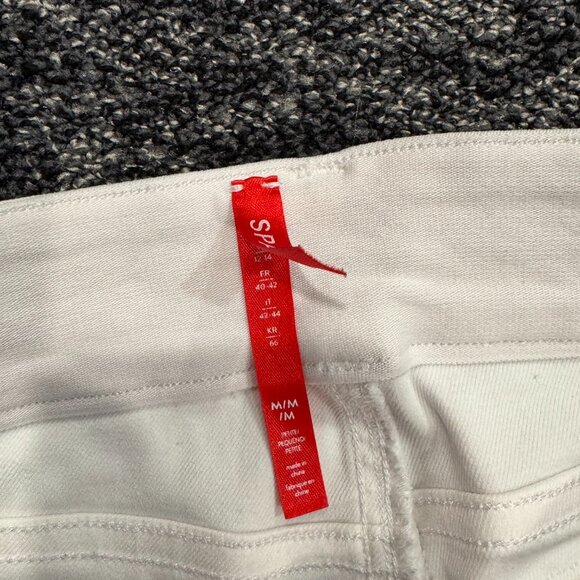 SPANX Stretch Twill Pull-On Cropped Wide-leg Pant (White, M) - Picture 5 of 5